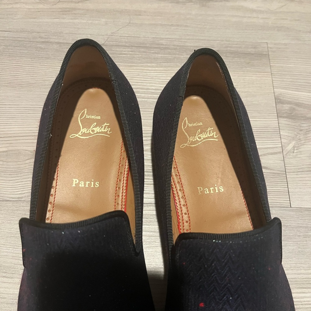 Christian Louboutin Black Patent Leather Loafers - Picture 3 of 7